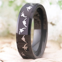 Black Duck Hunting Design Tungsten Ring in 6mm Width