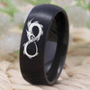 Black Dragon Infinity Design Wedding Band