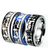 Deer Family in Mountain Design Tungsten Ring