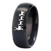 Deer Family Design Tungsten Ring