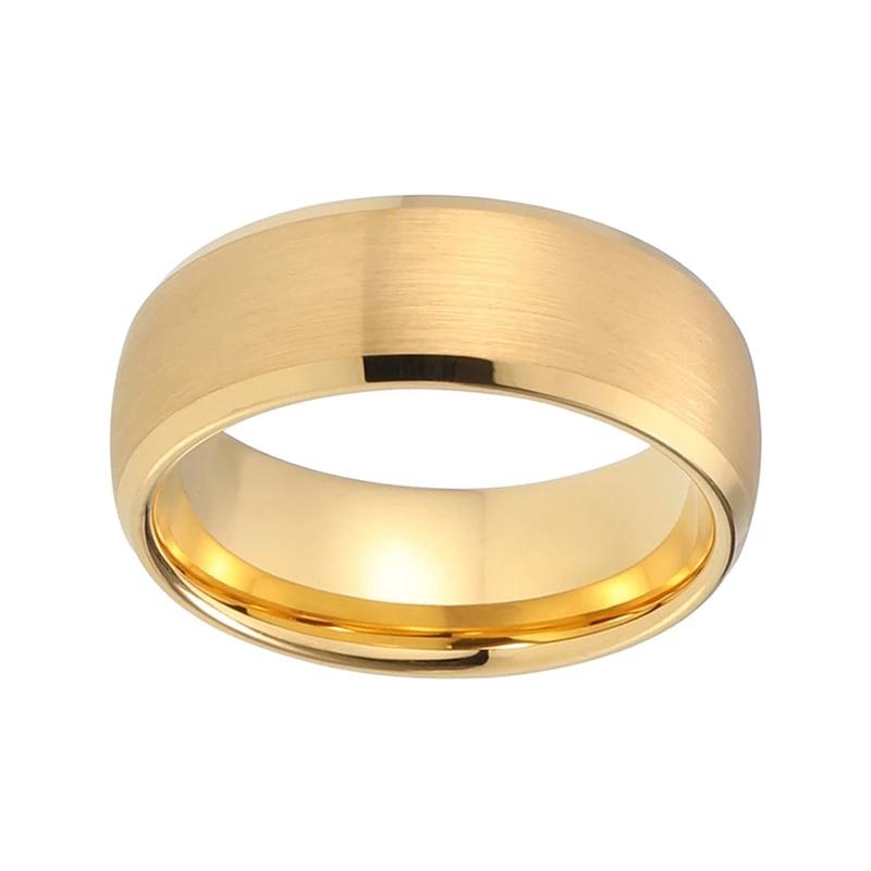 Yellow Gold Wedding Band in Dome Design